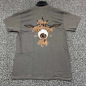 Vintage Reno Motorcycle Rally Shirt Men Medium Gildan Short Sleeve Deadstock New
